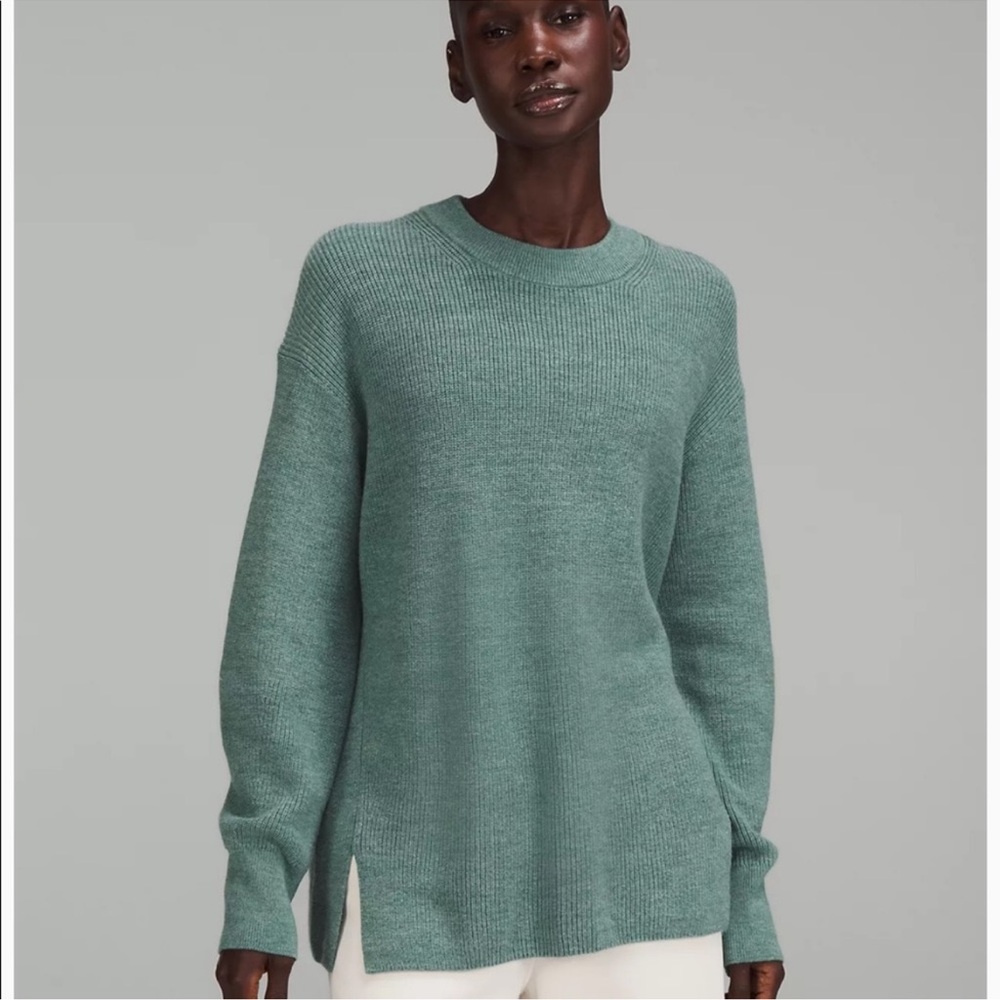 Lululemon Merino Wool-Blend Ribbed Crewneck Sweater 6